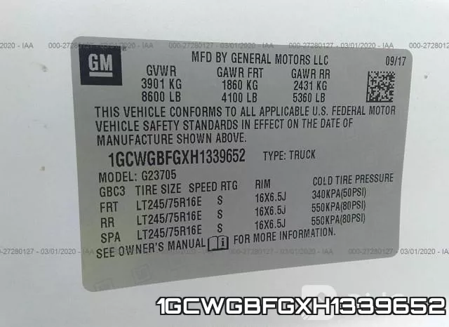 1GCWGBFGXH1339652 фото 10