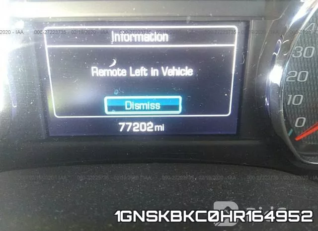 1GNSKBKC0HR164952 фото 8