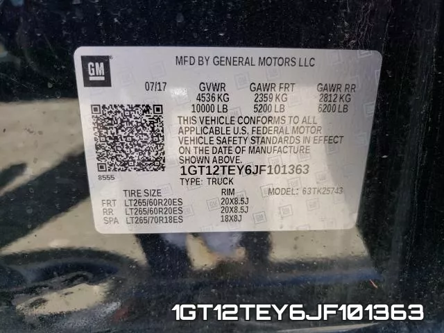 1GT12TEY6JF101363 фото 2