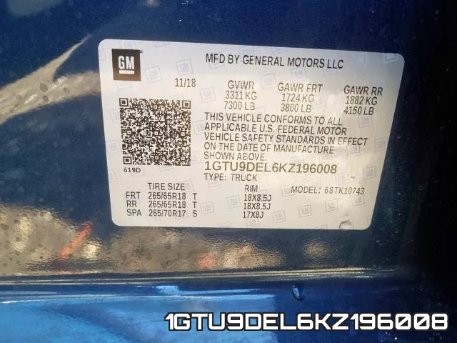 1GTU9DEL6KZ196008 фото 2