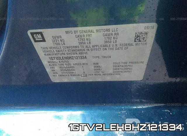 1GTV2LEH8HZ121334 фото 10