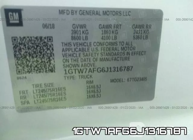 1GTW7AFG6J1316787 фото 10