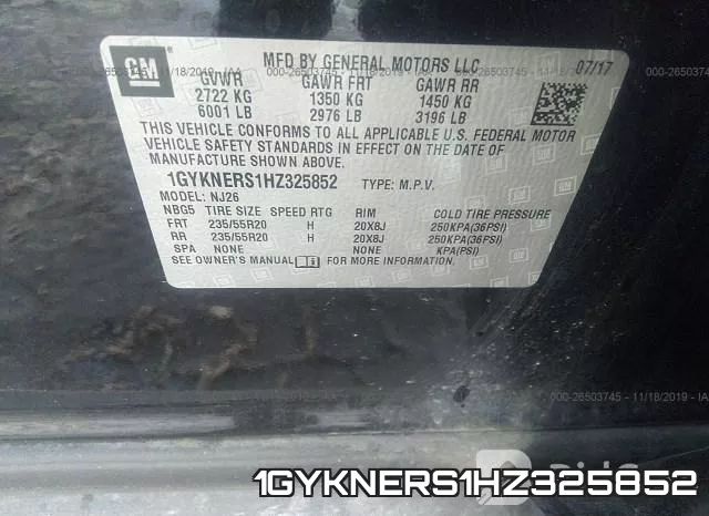 1GYKNERS1HZ325852 фото 10