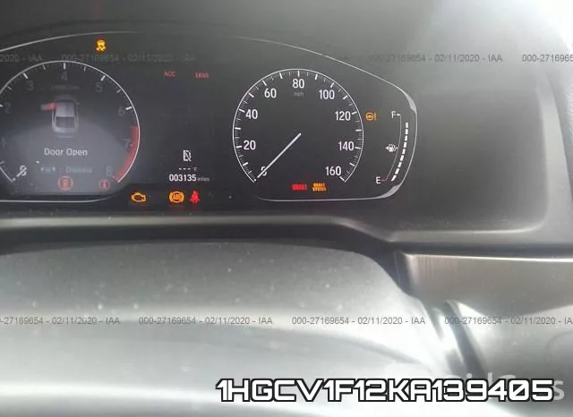 1HGCV1F12KA139405 фото 8