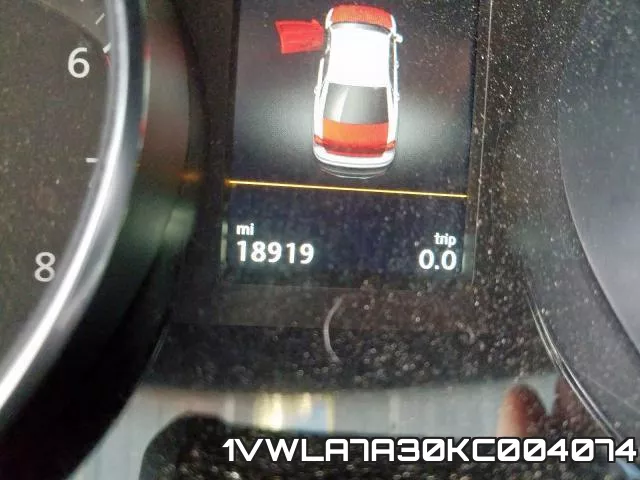 1VWLA7A30KC004074 фото 9