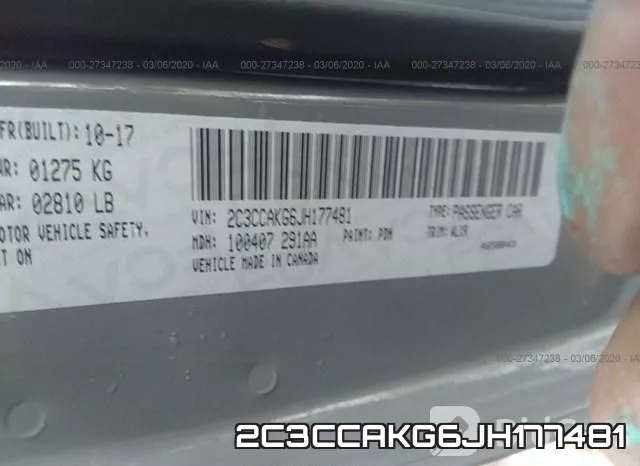 2C3CCAKG6JH177481 фото 10