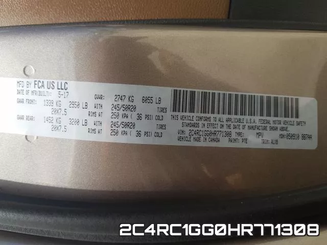 2C4RC1GG0HR771308 фото 2