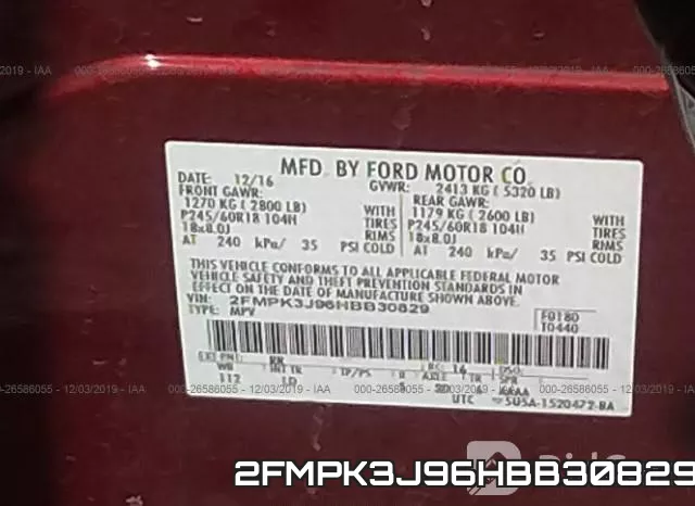 2FMPK3J96HBB30829 фото 10