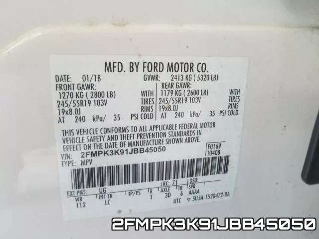 2FMPK3K91JBB45050 фото 2