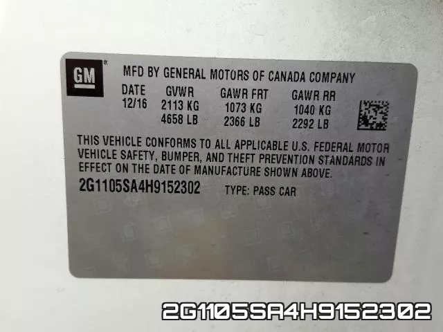 2G1105SA4H9152302 фото 2