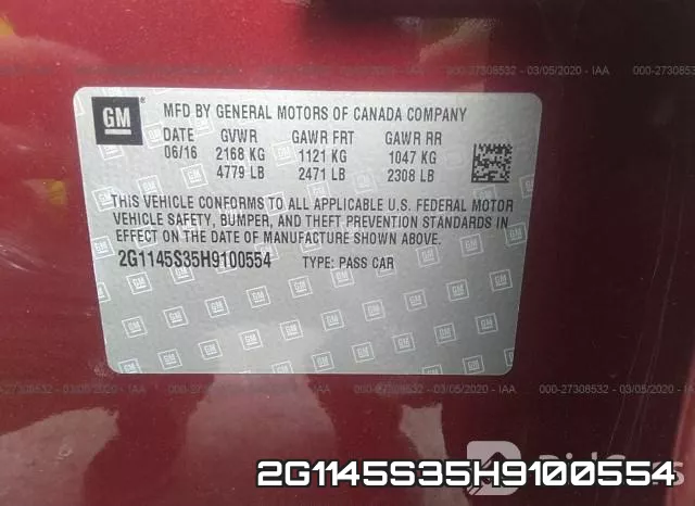 2G1145S35H9100554 фото 10