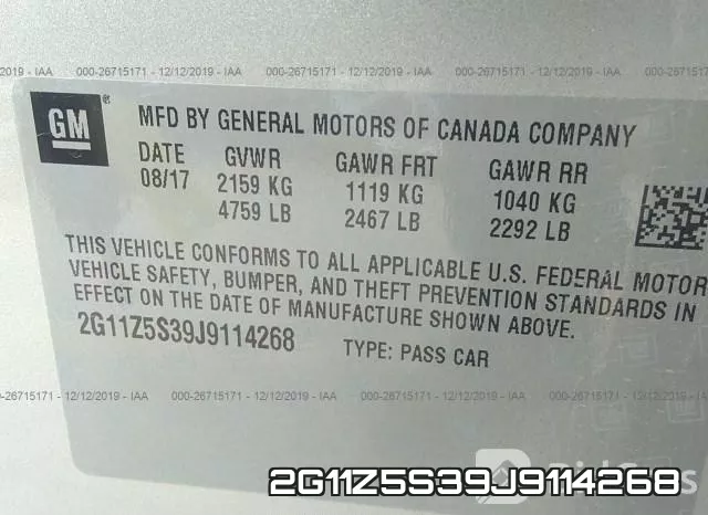 2G11Z5S39J9114268 фото 10