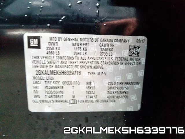 2GKALMEK5H6339776 фото 2