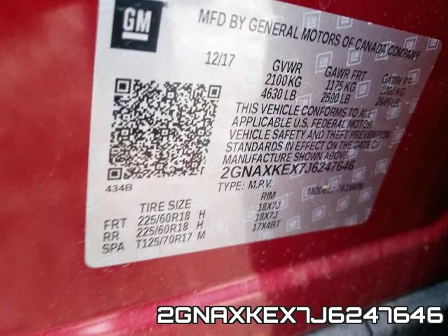 2GNAXKEX7J6247646 фото 2