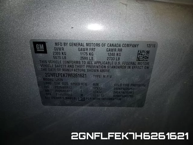2GNFLFEK7H6261621 фото 2