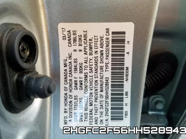 2HGFC2F56HH528943 фото 2