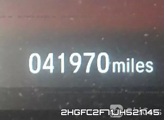 2HGFC2F71JH521745 фото 8