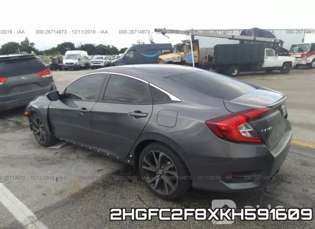 2HGFC2F8XKH591609 фото 4