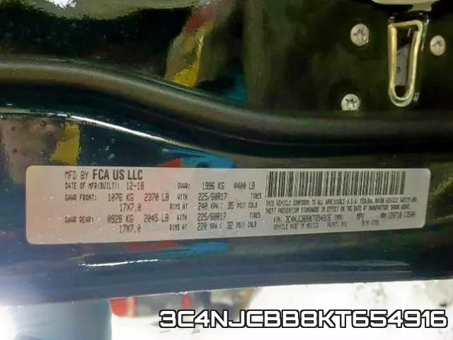 3C4NJCBB8KT654916 фото 2