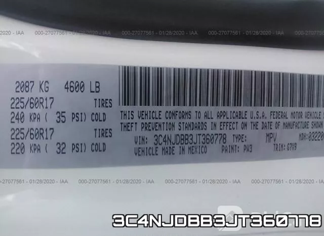 3C4NJDBB3JT360778 фото 10