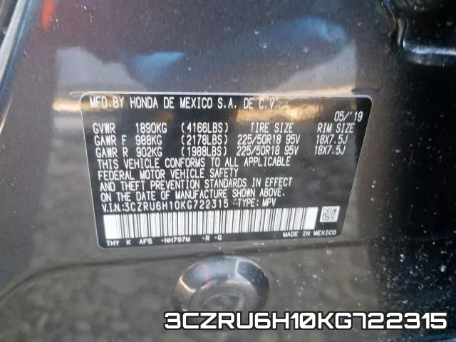 3CZRU6H10KG722315 фото 2