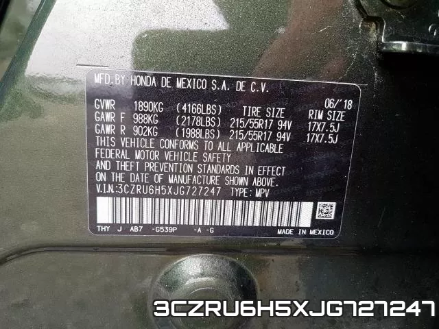 3CZRU6H5XJG727247 фото 2