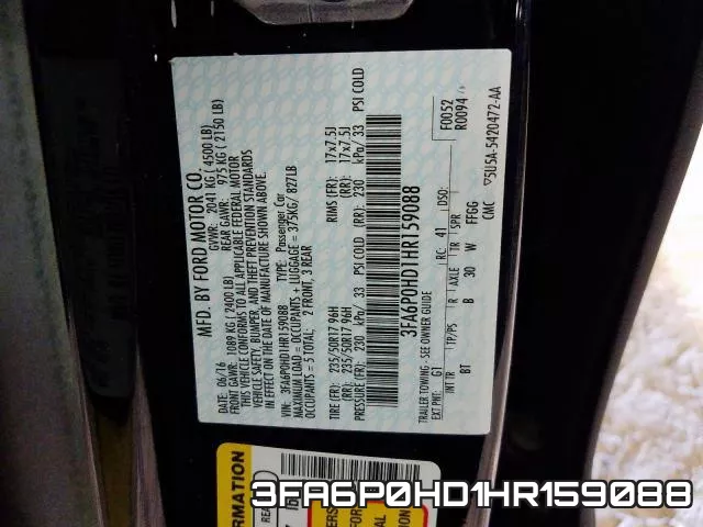 3FA6P0HD1HR159088 фото 2