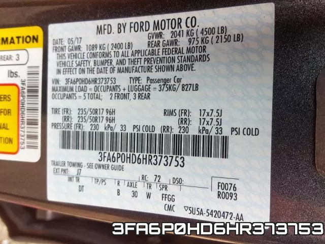 3FA6P0HD6HR373753 фото 2