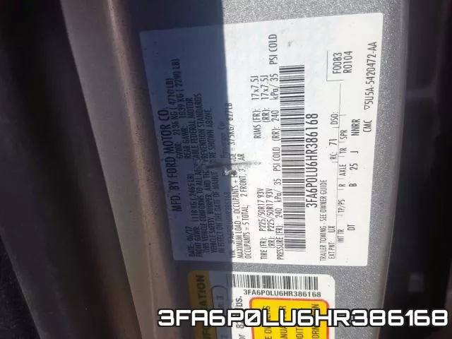 3FA6P0LU6HR386168 фото 2