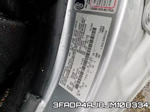 3FADP4AJ8JM108334 фото 2