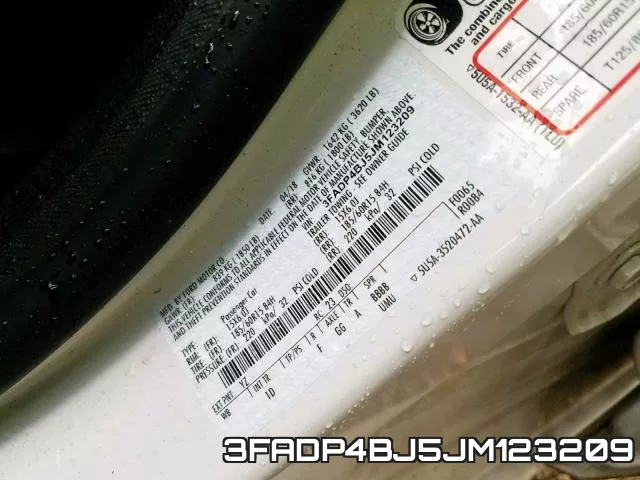 3FADP4BJ5JM123209 фото 2