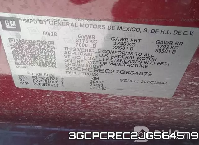 3GCPCREC2JG564579 фото 10