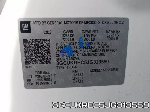3GCUKREC5JG313559 фото 2