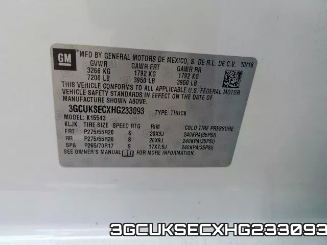 3GCUKSECXHG233093 фото 2