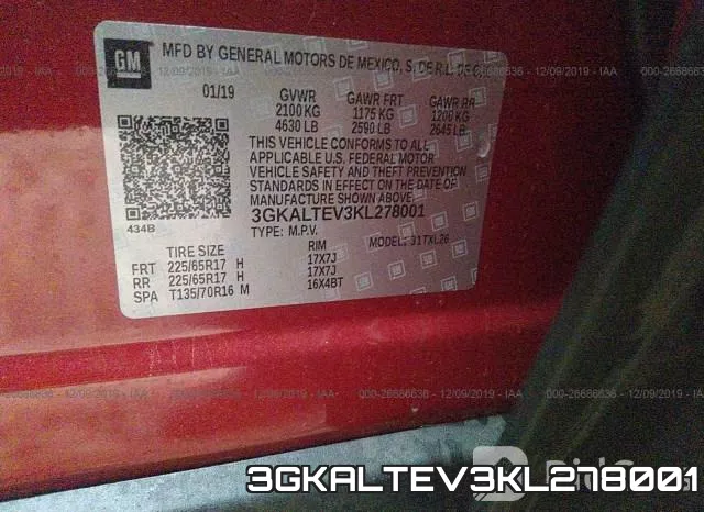 3GKALTEV3KL278001 фото 10