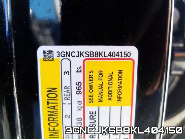 3GNCJKSB8KL404150 фото 2