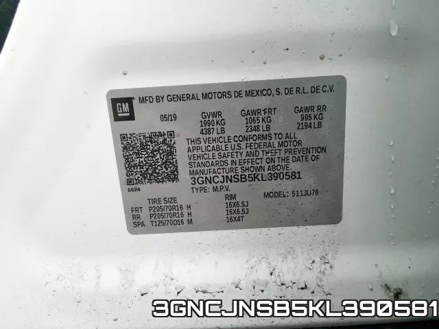 3GNCJNSB5KL390581 фото 2