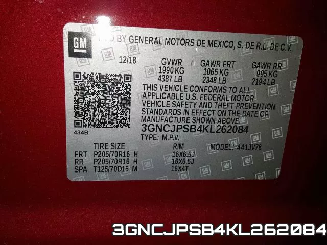 3GNCJPSB4KL262084 фото 2