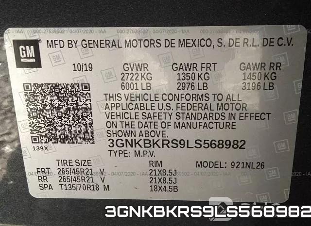 3GNKBKRS9LS568982 фото 10