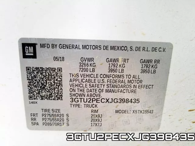 3GTU2PECXJG398435 фото 2