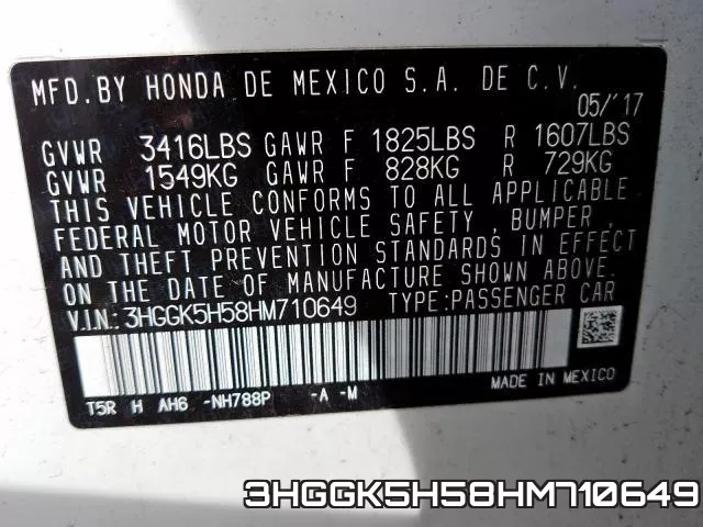3HGGK5H58HM710649 фото 2