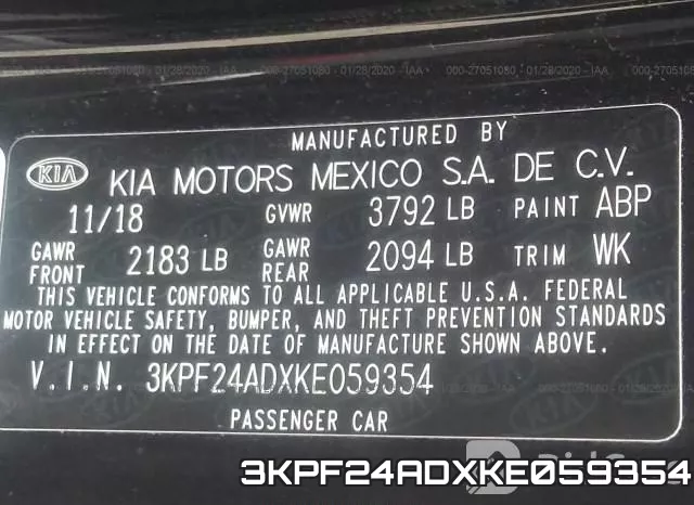 3KPF24ADXKE059354 фото 10