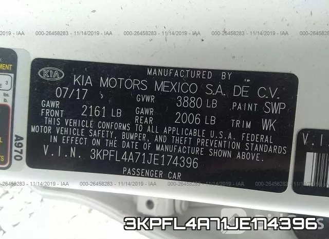 3KPFL4A71JE174396 фото 10