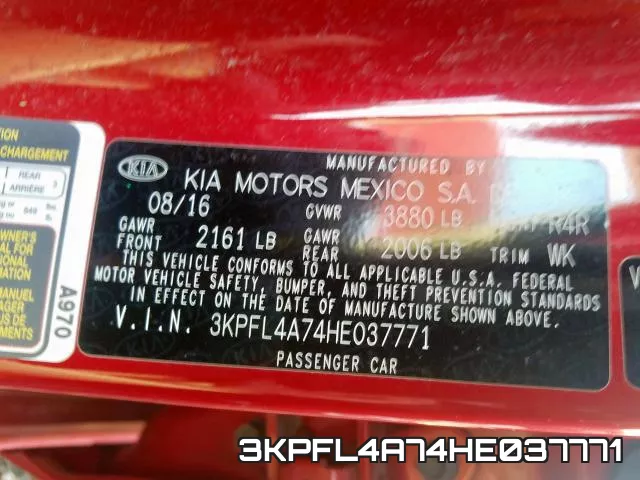 3KPFL4A74HE037771 фото 2