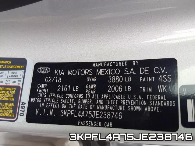3KPFL4A75JE238746 фото 2