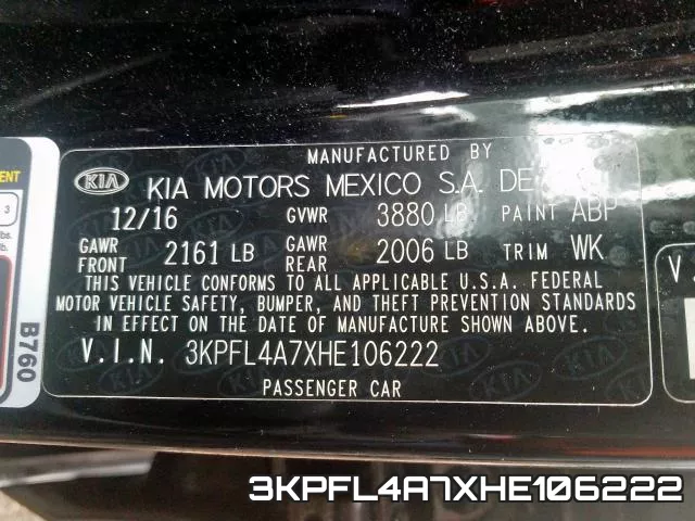3KPFL4A7XHE106222 фото 2