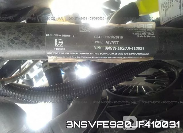 3NSVFE920JF410031 фото 2
