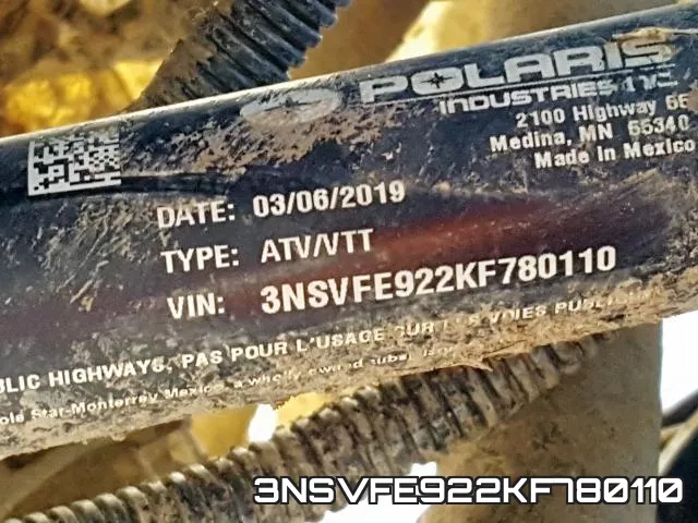 3NSVFE922KF780110 фото 2