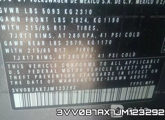 3VV0B7AX7JM123292 фото 10