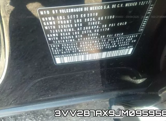3VV2B7AX9JM095956 фото 10